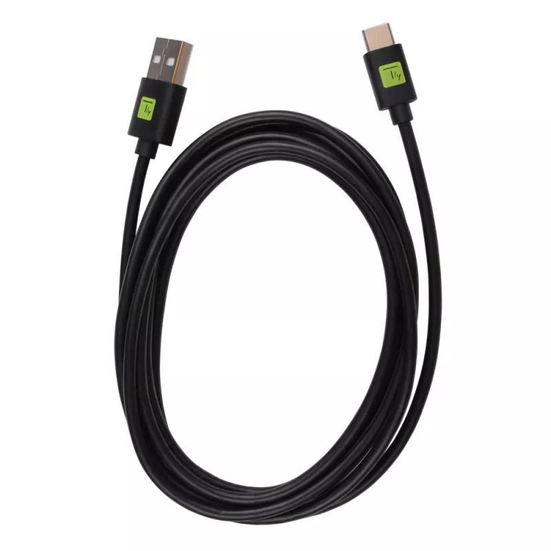 Techly ICOC-MUSB31-CMAM20T USB 3.1-kabel, USB-A-stekker naar USB-C-stekker, 2 m, zwart