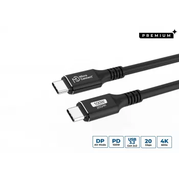 Microconnect MC-USBCC7 USB-kabel USB 3.2 Gen 2x2 7 m USB-C Zwart
