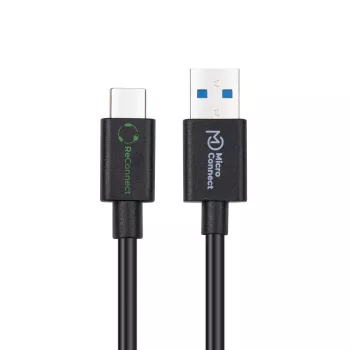 Microconnect ECO-USB3.2CA0.25 USB-kabel USB 3.2 Gen 2 (3.1 Gen 2) 0,25 m USB A USB C Zwart