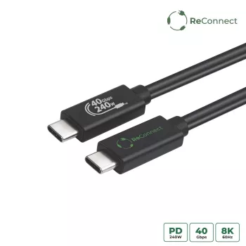 USB4-kabel MicroConnect ReConnect ECO-USB4CC1 — USB4 data-/oplaadkabel (model ECO-USB4CC1)