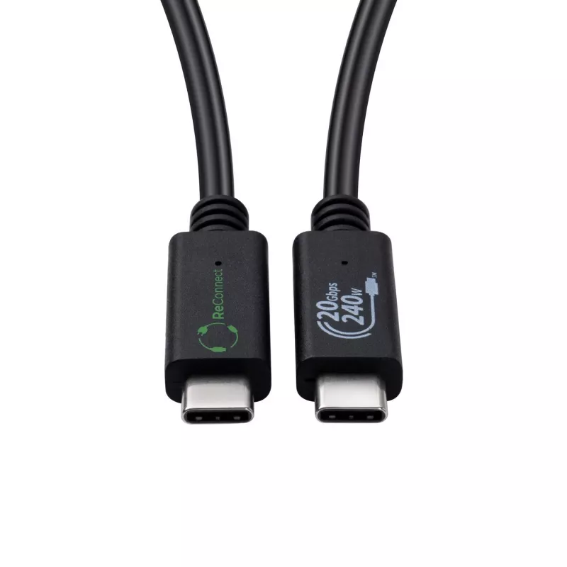 Microconnect ECO-USB3.2CC2 USB-kabel USB 3.2 Gen 2x2 2 m USB C Zwart