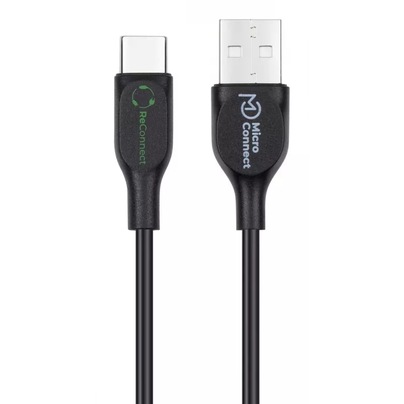 Microconnect ECO-USB3.1CCHAR05B USB-kabel USB 2.0 0,5 m USB A USB C Zwart