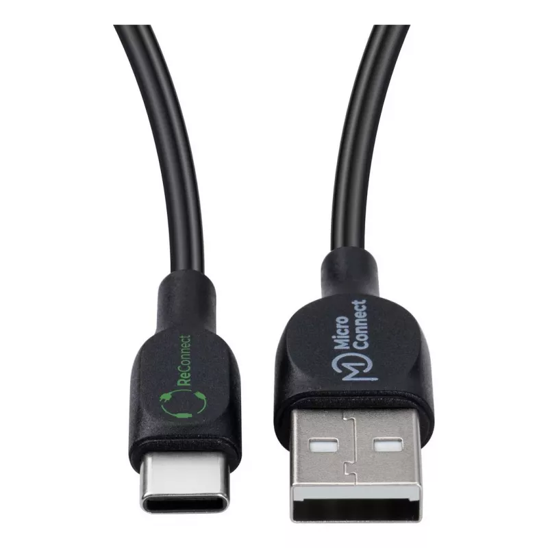Microconnect ECO-USB3.1CCHAR05B USB-kabel USB 2.0 0,5 m USB A USB C Zwart
