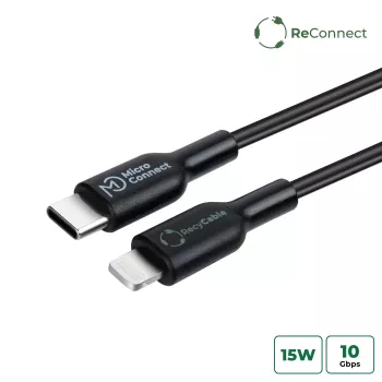 Microconnect ECO-USB3.1CL2 Lightning-kabel 2 m Zwart USB C