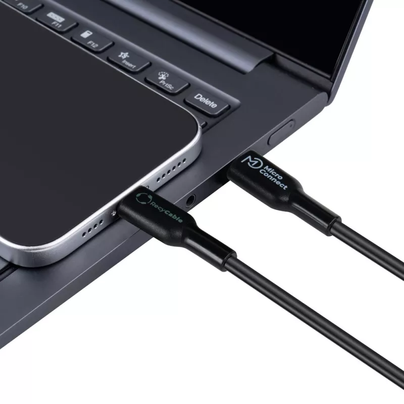 Microconnect ECO-USB3.1CL2 Lightning-kabel 2 m Zwart USB C