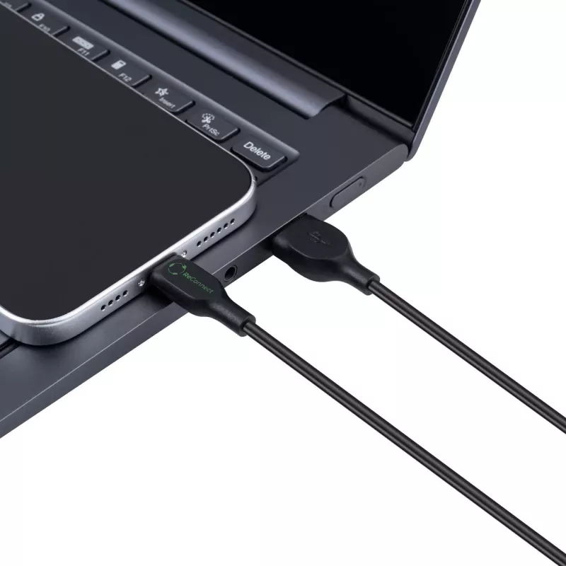 Microconnect ECO-USB3.1CCHAR1B USB-kabel USB 2.0 1 m USB A USB C Zwart