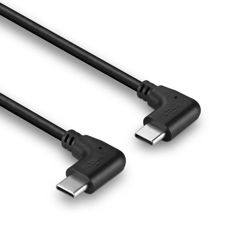 Lindy 1m USB 2.0 haakse USB-C naar haakse USB-C kabel