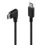 Lindy 1m USB 2.0 rechte USB-C naar haakse USB-C kabel