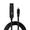 Lindy 43405 USB-kabel USB 3.2 Gen 2 (3.1 Gen 2) 5 m USB-C Zwart