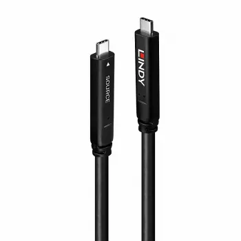 Lindy 10m USB 3.2 Gen 2 & DP 1.4 type C hybridekabel