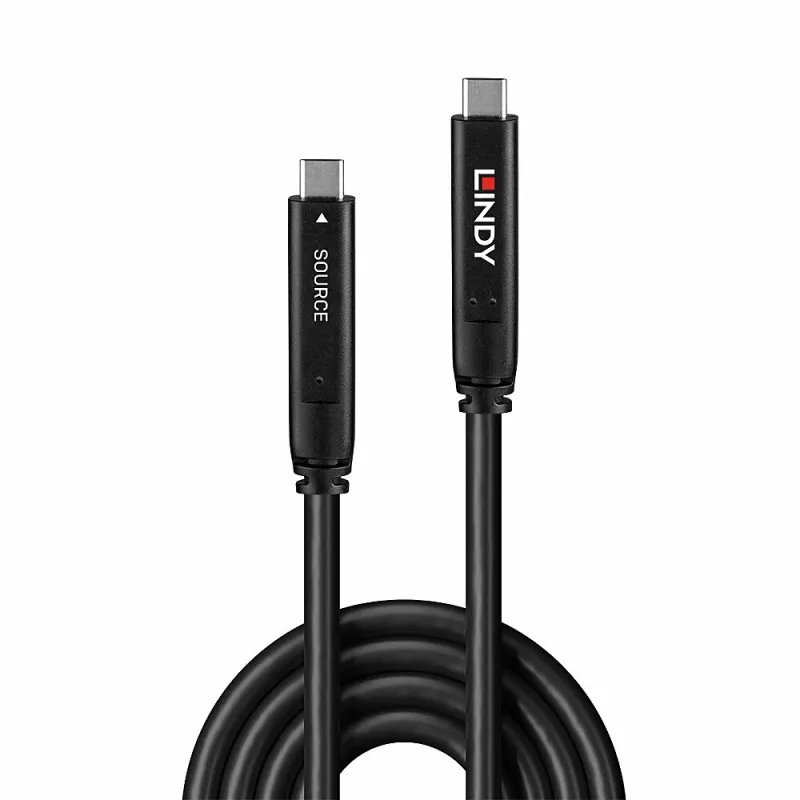 Lindy 10m USB 3.2 Gen 2 & DP 1.4 type C hybridekabel