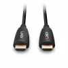 Lindy 38518 hybride glasvezel-HDMI 8K60-kabel, 100 m, 4K 120 Hz, zwart