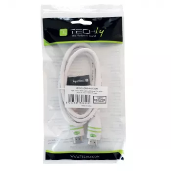 Techly 3m High-Speed-HDMI-kabel met Ethernet A/A M/M wit ICOC HDMI-4-030WH