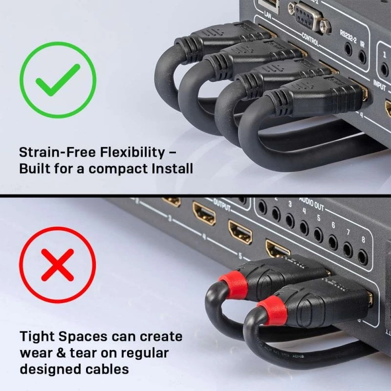 HDMI-kabel Lindy 5 m, 4K@60 Hz, flexibel