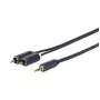Vivolink PROMJRCA10 audiokabel 10 m 3,5 mm 2 x RCA zwart