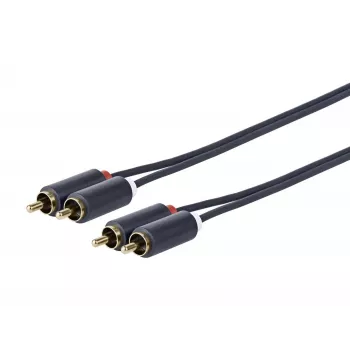 Vivolink PRORCARCA12 audiokabel 12 m 2 x RCA zwart