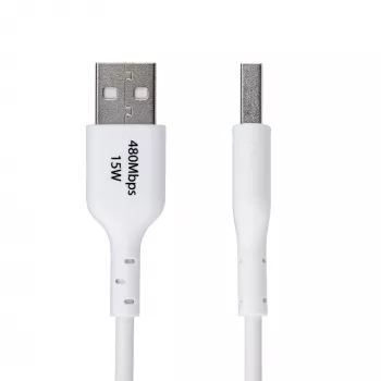 StarTech.com 1 m USB-A naar USB-C oplaadkabel, laden & synchroniseren, 3A, USB 2.0, TPE-mantel – witte USB-oplaadkabel