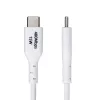 StarTech.com 1 m USB-A naar USB-C oplaadkabel, laden & synchroniseren, 3A, USB 2.0, TPE-mantel – witte USB-oplaadkabel