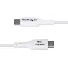 StarTech.com 1 m USB-A naar USB-C oplaadkabel, laden & synchroniseren, 3A, USB 2.0, TPE-mantel – witte USB-oplaadkabel