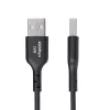 StarTech.com 3 ft (1 m) USB-A naar USB-C oplaadkabel, laden & synchroniseren, 3A, USB 2.0, TPE-mantel – zwarte USB-oplaadkabel
