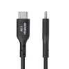 StarTech.com 3 ft (1 m) USB-A naar USB-C oplaadkabel, laden & synchroniseren, 3A, USB 2.0, TPE-mantel – zwarte USB-oplaadkabel