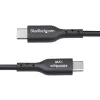 StarTech.com 3 ft (1 m) USB-A naar USB-C oplaadkabel, laden & synchroniseren, 3A, USB 2.0, TPE-mantel – zwarte USB-oplaadkabel