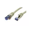 Netwerkkabel VALUE 21.99.0859 RJ-45 Cat6a 0,15m grijs