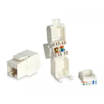 Cat.6 ongeafgeschermde keystone jack gereedschapsvrij Equip 769216