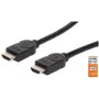 HDMI-kabel met ethernet Manhattan HDMM1MP 1m stekker naar stekker zwart