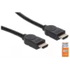 HDMI-kabel met ethernet Manhattan HDMM1MP 1m stekker naar stekker zwart