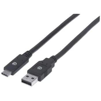 USB-C naar USB-A kabel Manhattan 354974 2m stekker naar stekker