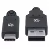 USB-C naar USB-A kabel Manhattan 354974 2m stekker naar stekker