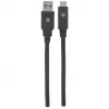 USB-C naar USB-A kabel Manhattan 354974 2m stekker naar stekker