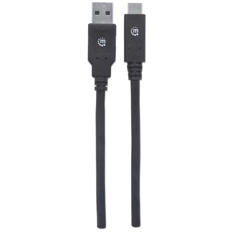 USB-C naar USB-A kabel Manhattan 354974 2m stekker naar stekker
