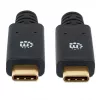 USB-C-kabel Manhattan USB315CC2M 2 m stekker naar stekker zwart