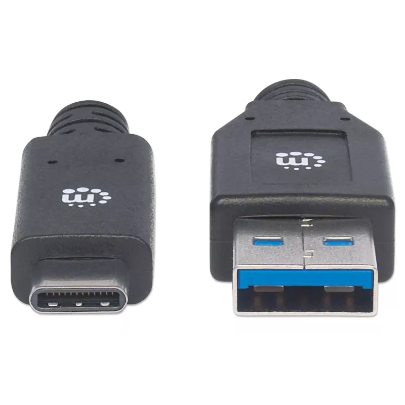 USB-C-naar-USB-A-kabel Manhattan 354981 3 m stekker naar stekker