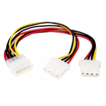 StarTech.com LP4 naar 2x LP4 Power Y-splitterkabel M/F
