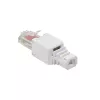 LogiLink MP0025 RJ45 modulaire connector Cat.6 UTP, zonder gereedschap, wit