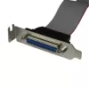 StarTech.com low-profile 16-inch parallel-port header-kabeladapter met slotbeugel – DB25 (F) naar IDC26