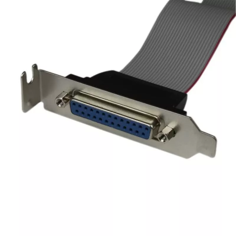 StarTech.com low-profile 16-inch parallel-port header-kabeladapter met slotbeugel – DB25 (F) naar IDC26