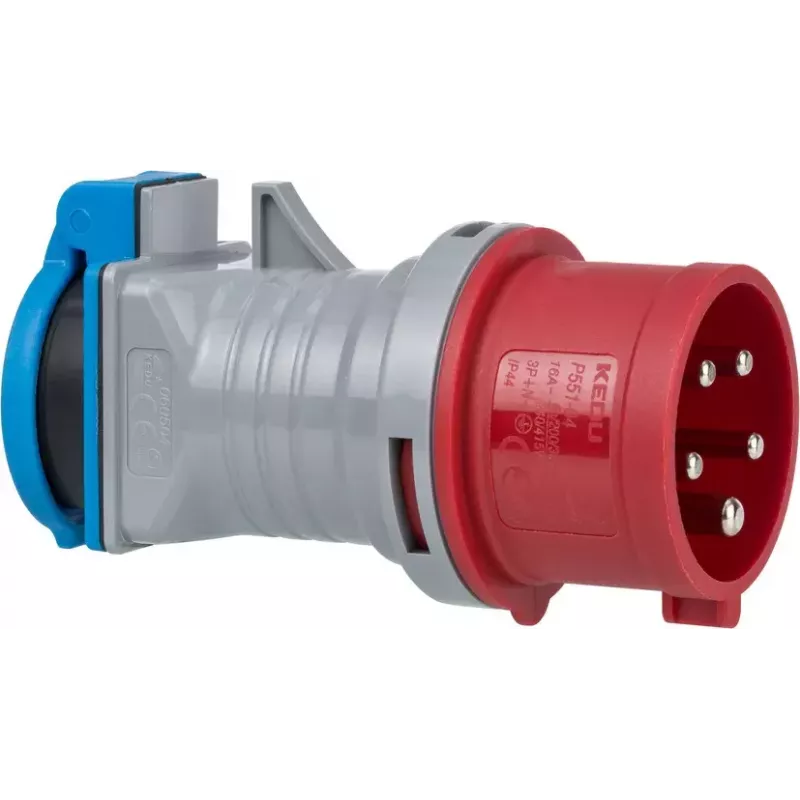 Netstekker-adapter Brennenstuhl 1081690 230V 16A blauw grijs rood
