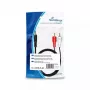 Audiokabel MediaRange MRCS164 1m 2xRCA 3,5mm zwart