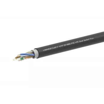 Netwerkkabel Lanview LVN-CAT6PE-2FUTP RJ45 CAT6 305M zwart