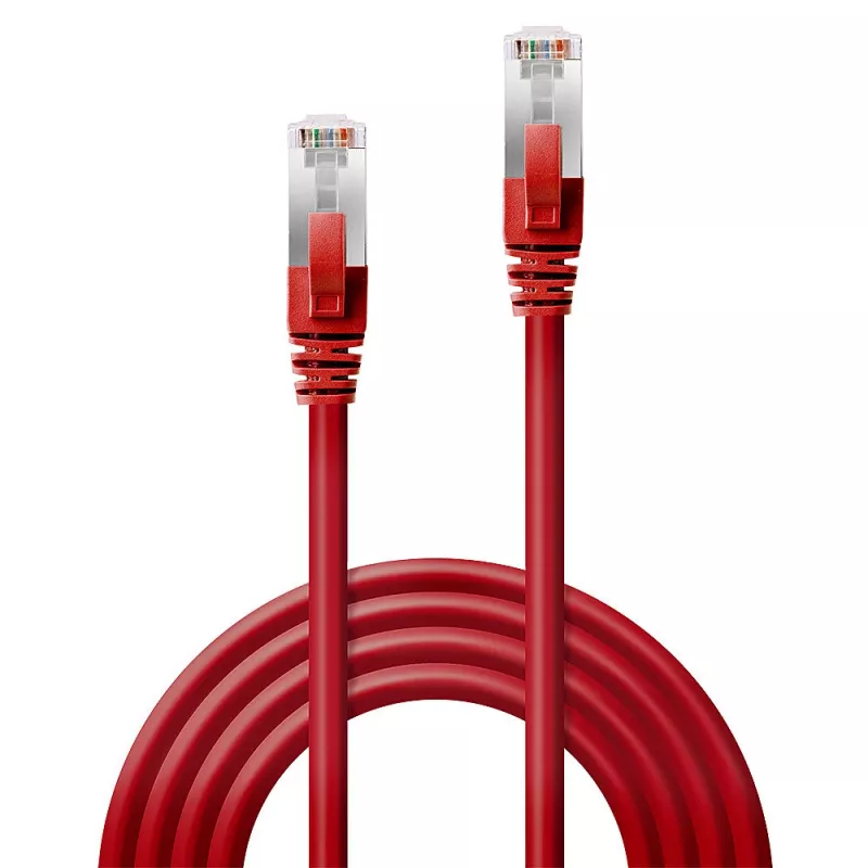 Netwerkkabel Lindy Cat.6 SSTP/S/FTP PIMF Premium 0,5m rood