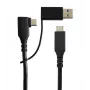 Microconnect USB3.1CC1MDE USB-kabel USB 3.2 Gen 1 (3.1 Gen 1) 1 m USB C zwart