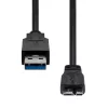 ProXtend USB-A 3.2 Gen 1 naar Micro-B kabel zwart 1m 5 Gbit/s