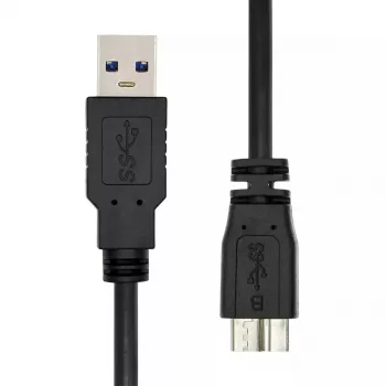 ProXtend USB-A 3.2 Gen 1 naar Micro-B kabel zwart 1m 5 Gbit/s