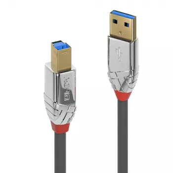 Lindy 1m USB 3.2 Type-A-naar-B-kabel, 5 Gbit/s, Cromo Line