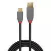 Lindy 1m USB 3.2 Type-A naar C-kabel, 10Gbit/s, 5A, PD, Anthra Line