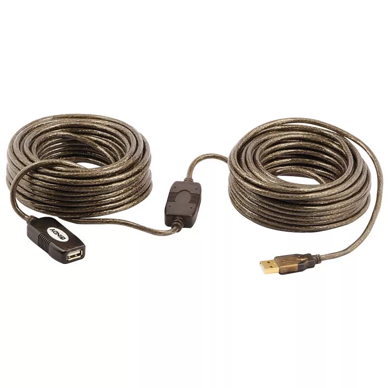 Lindy 20m USB 2.0 actieve verlenging, 20 m, 0,48 Gbit/s
